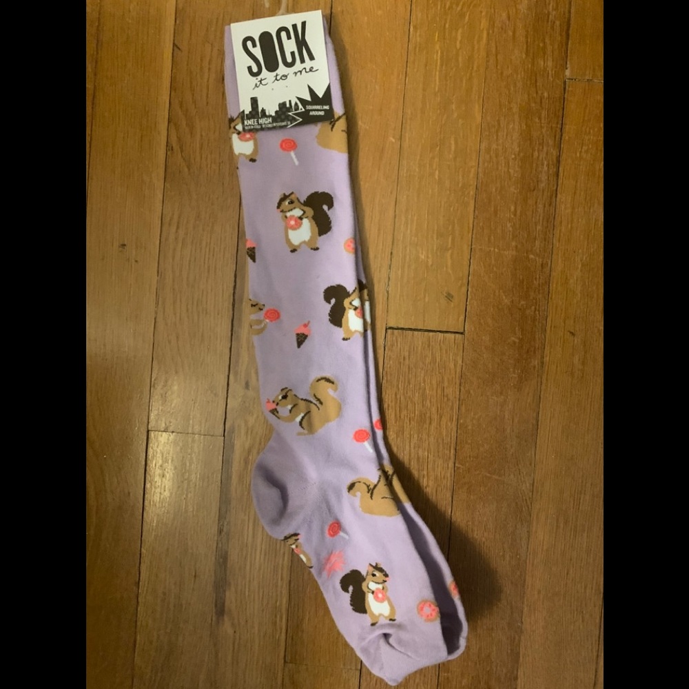 Knee high Squirrel socks